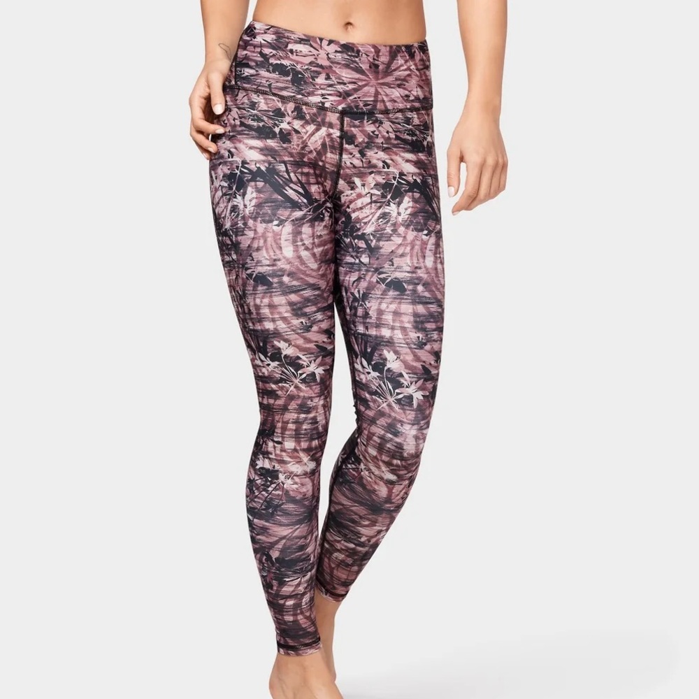 Manduka Leggings Full Length Floral Camo Pink Small